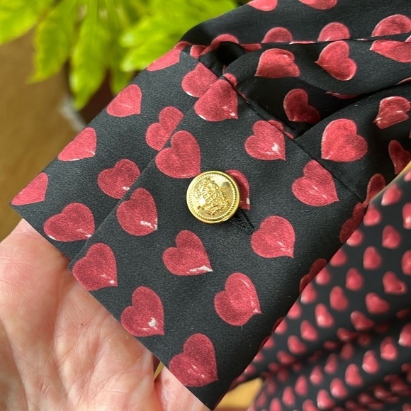 ZARA Heart Print Babydoll Mini Dress NWT Size Large - Picture 12 of 15